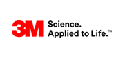 3M logo in red and white: