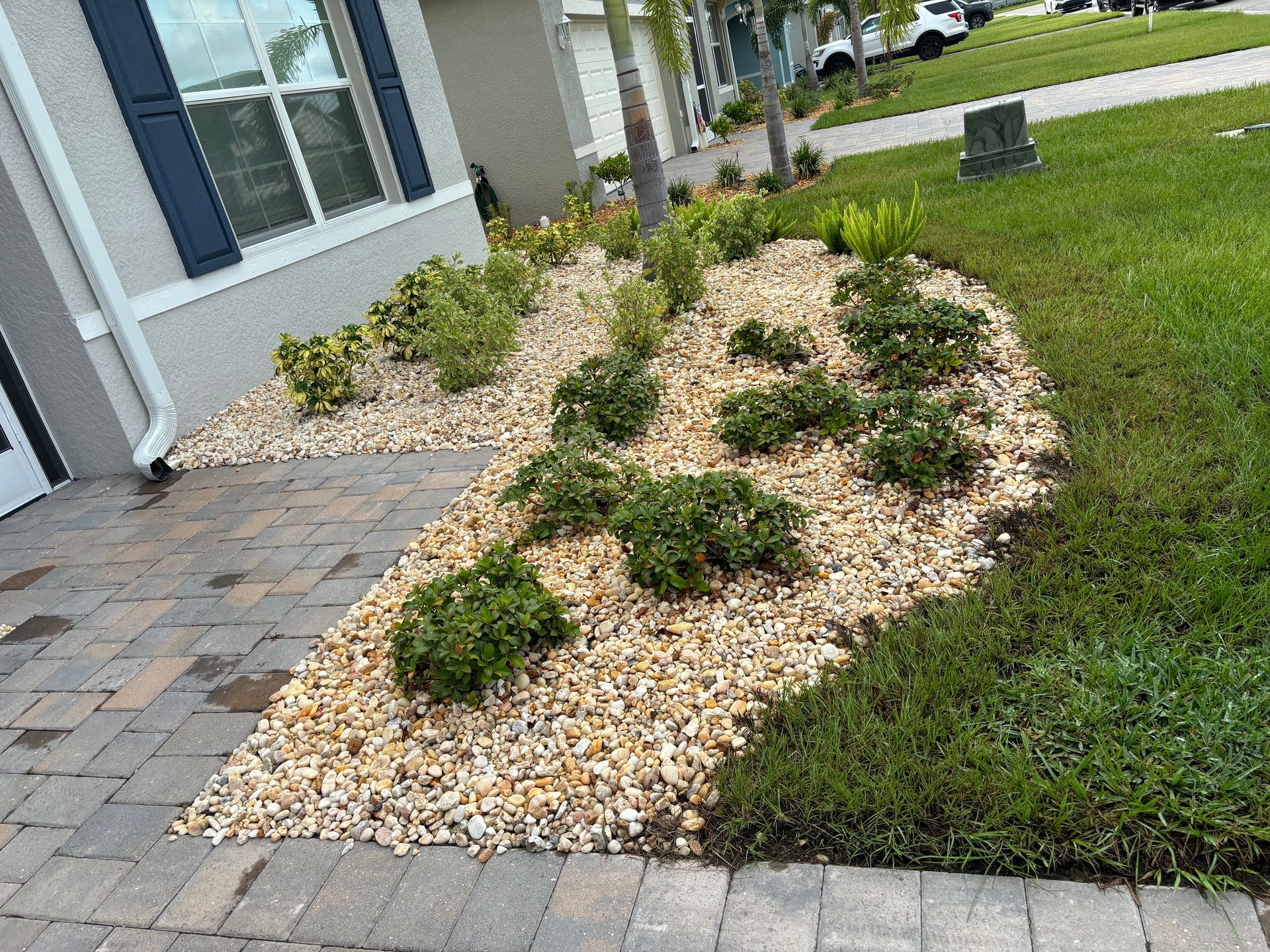 After Curbing & Landscape Rock