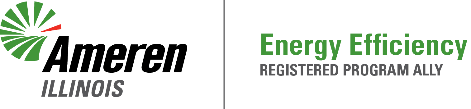 The Ameren Illinois logo next to text that reads: Energy Efficiency REGISTERED PROGRAM ALLY.