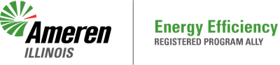 The Ameren Illinois logo next to text that reads: Energy Efficiency REGISTERED PROGRAM ALLY.
