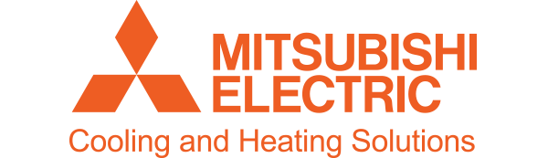 Orange Mitsubishi Electric logo with the text 