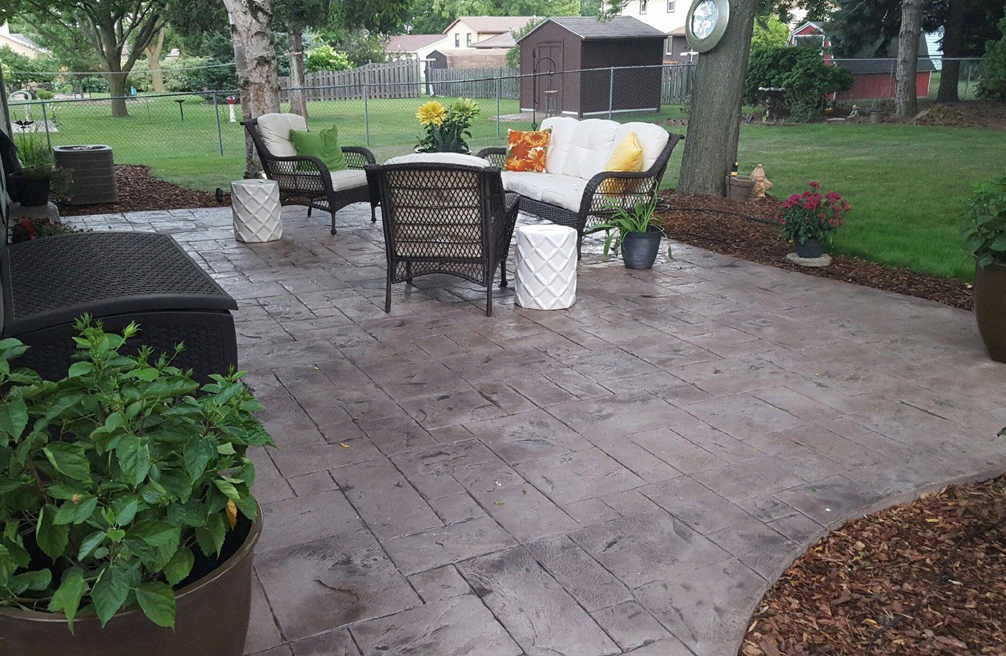 Decorative and stamped concrete