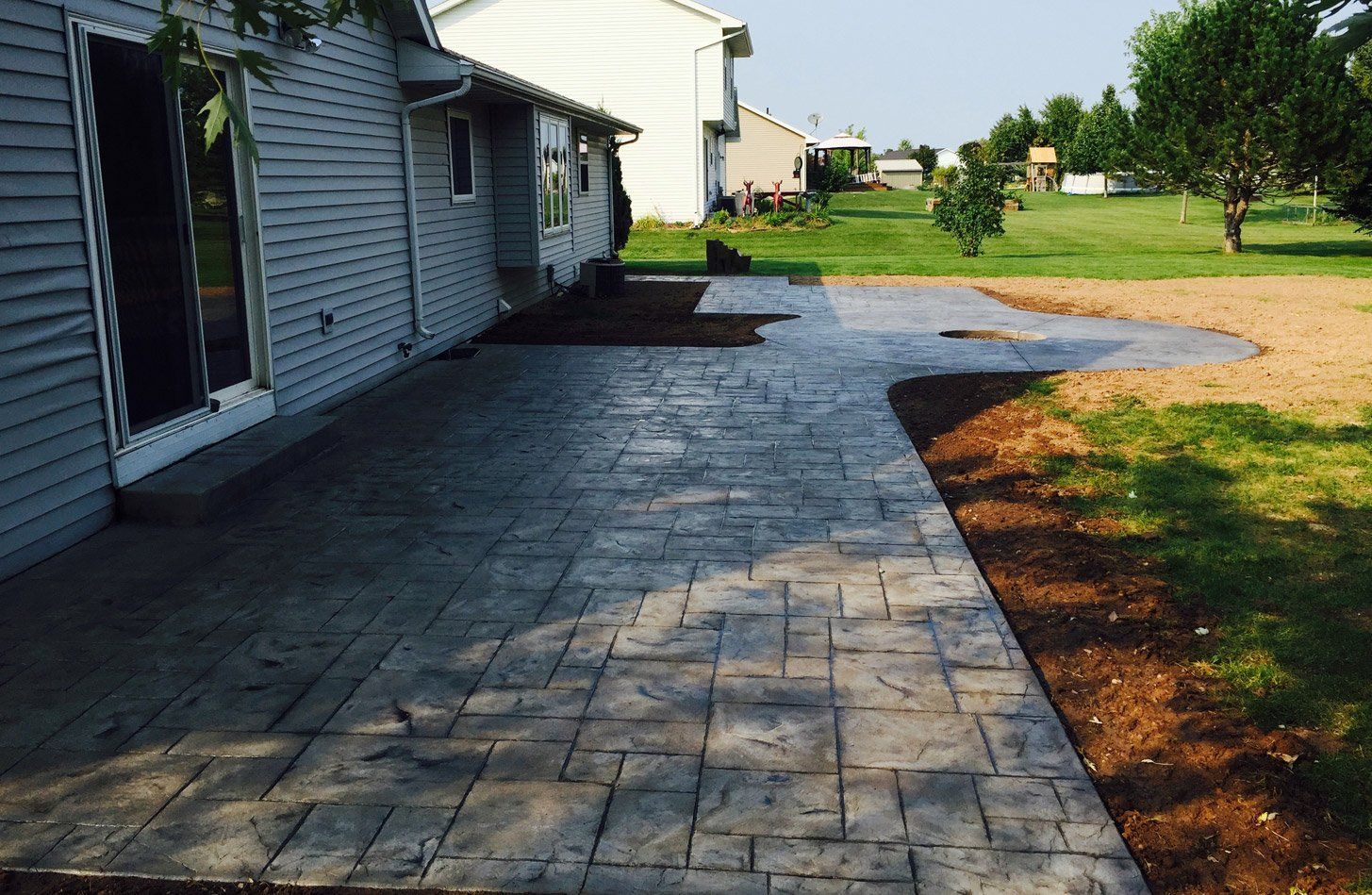 Decorative and stamped concrete