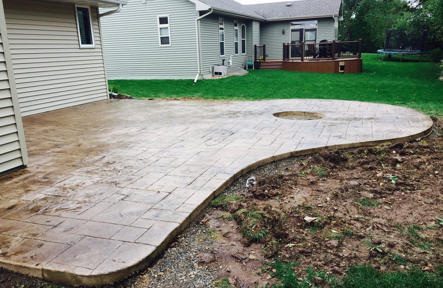 Decorative and stamped concrete