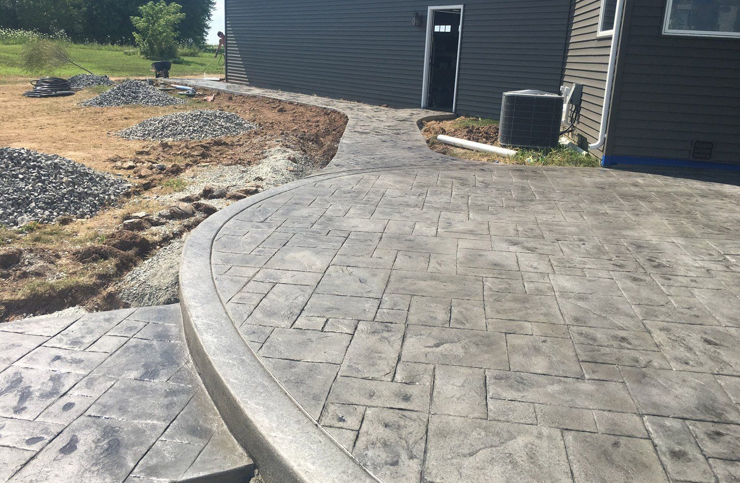Decorative and stamped concrete