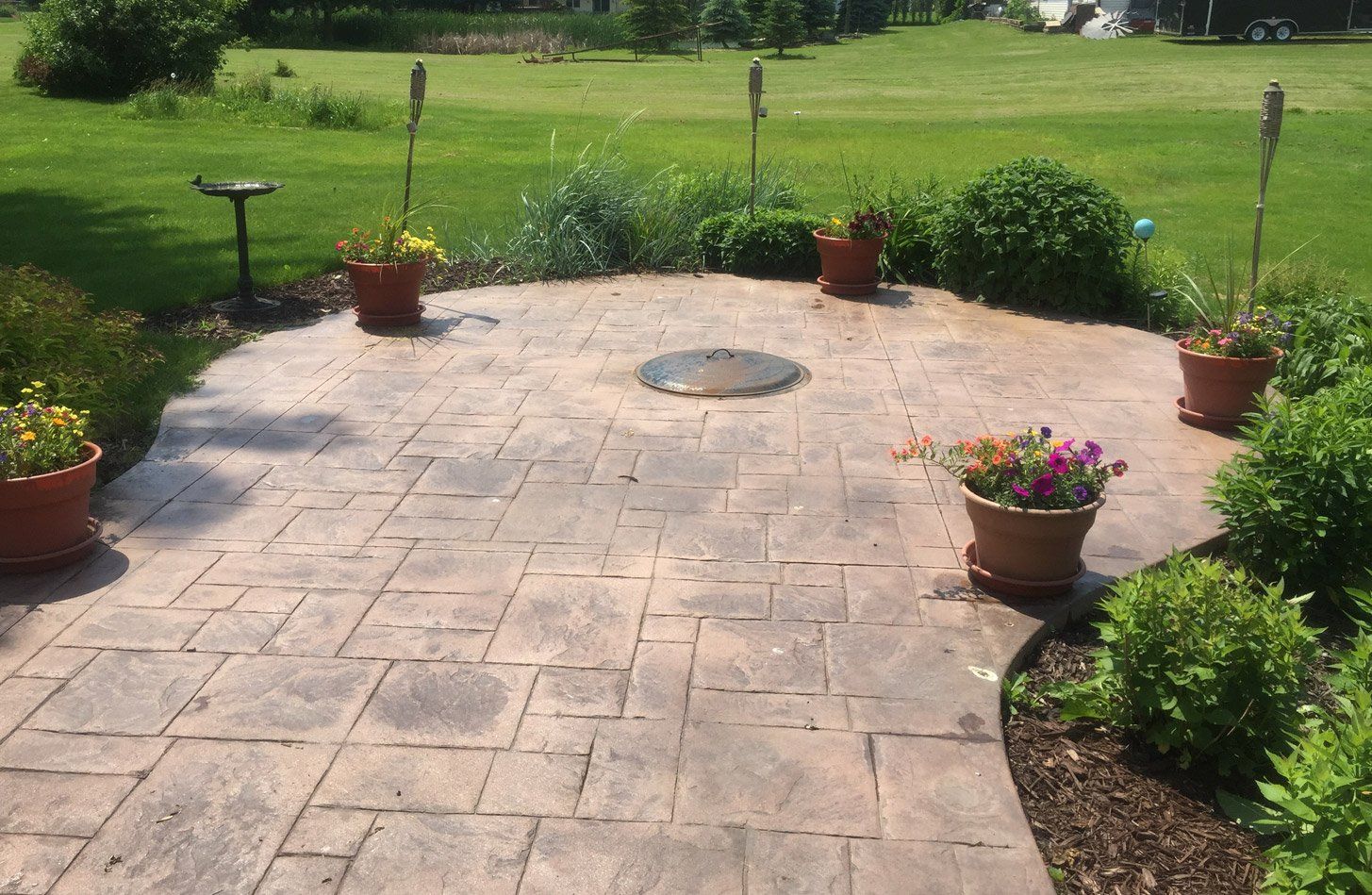 Decorative and stamped concrete