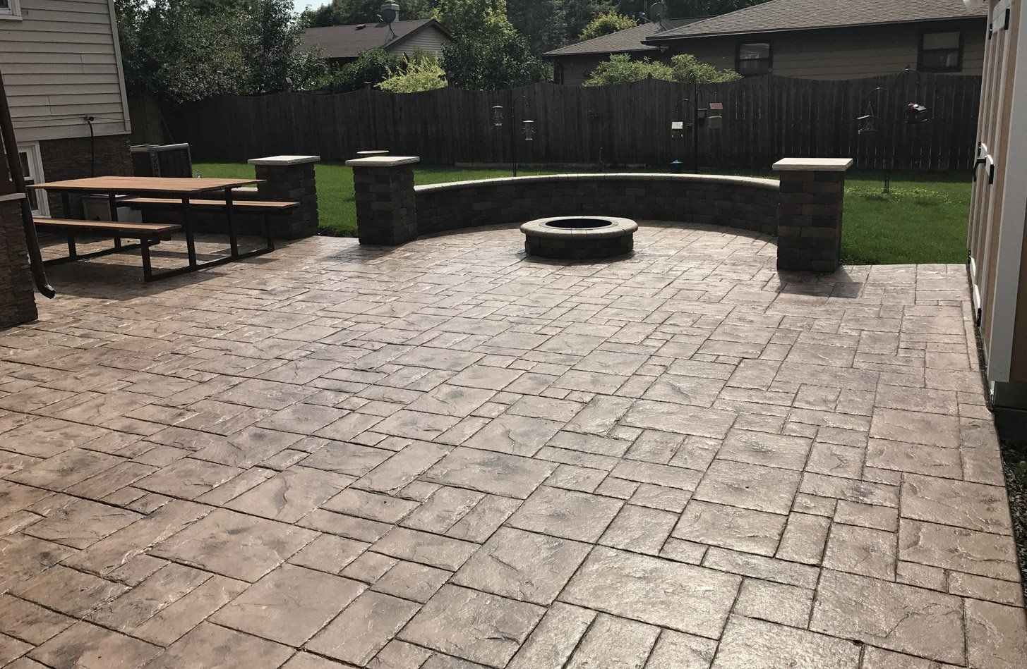 Decorative and stamped concrete