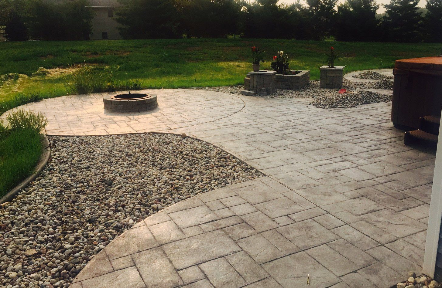 Decorative and stamped concrete