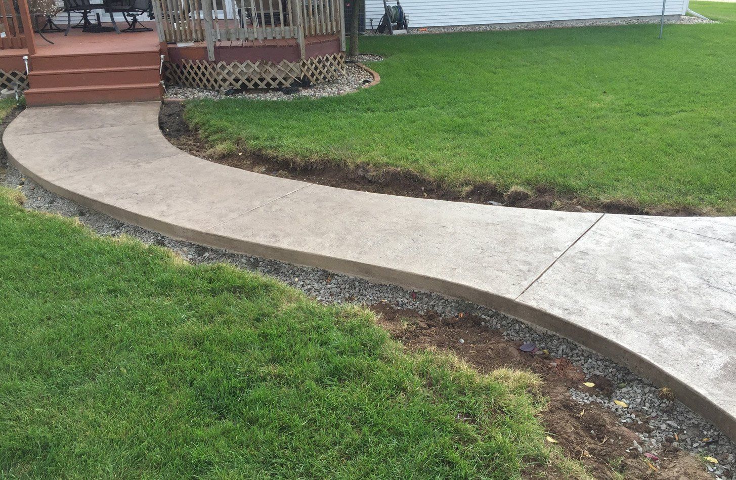 Decorative and stamped concrete