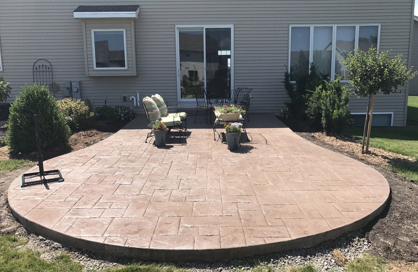 Concrete patio