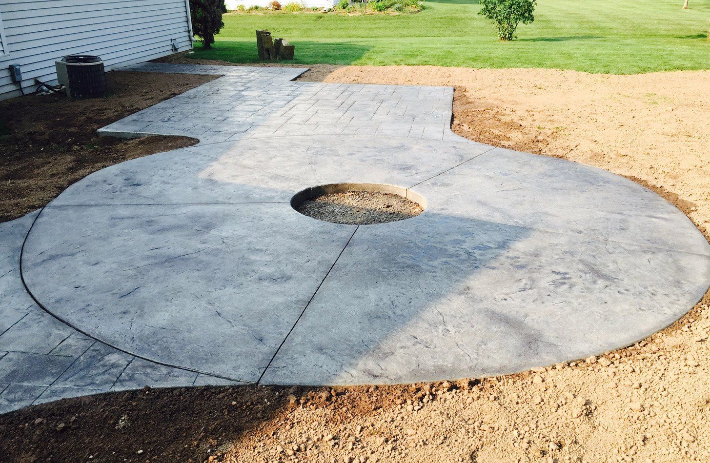Concrete patio