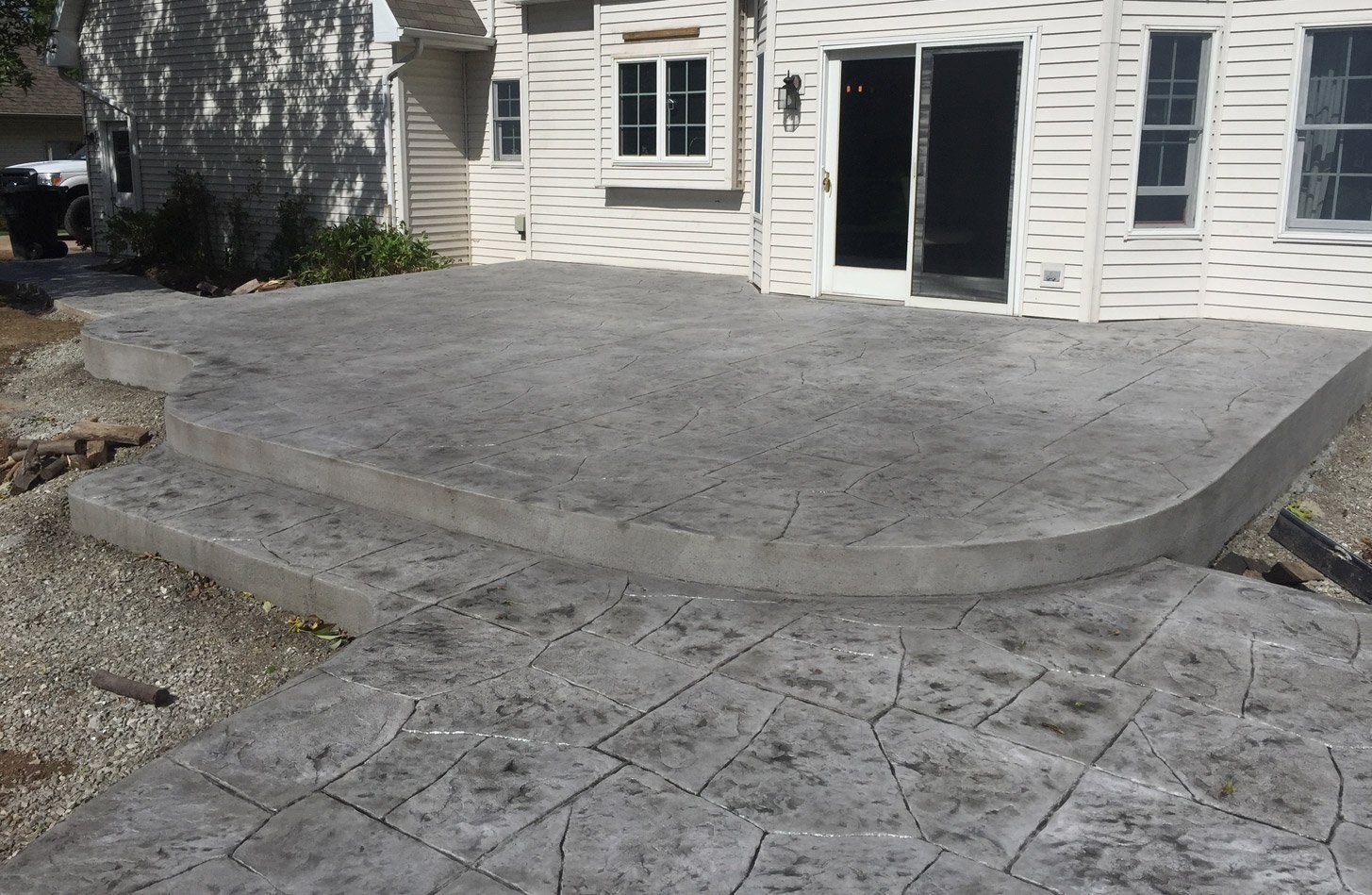 Concrete patio