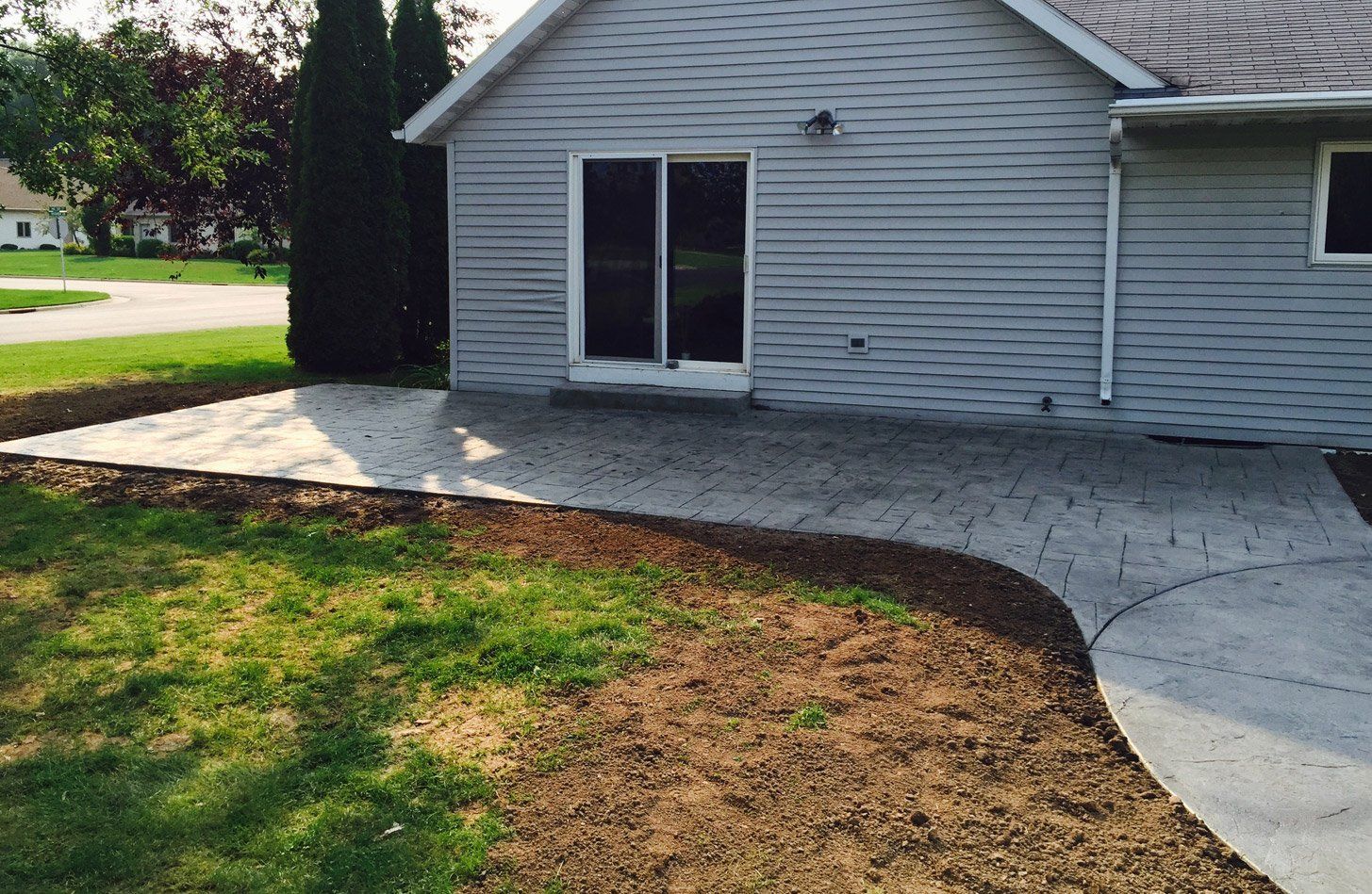 Concrete patio