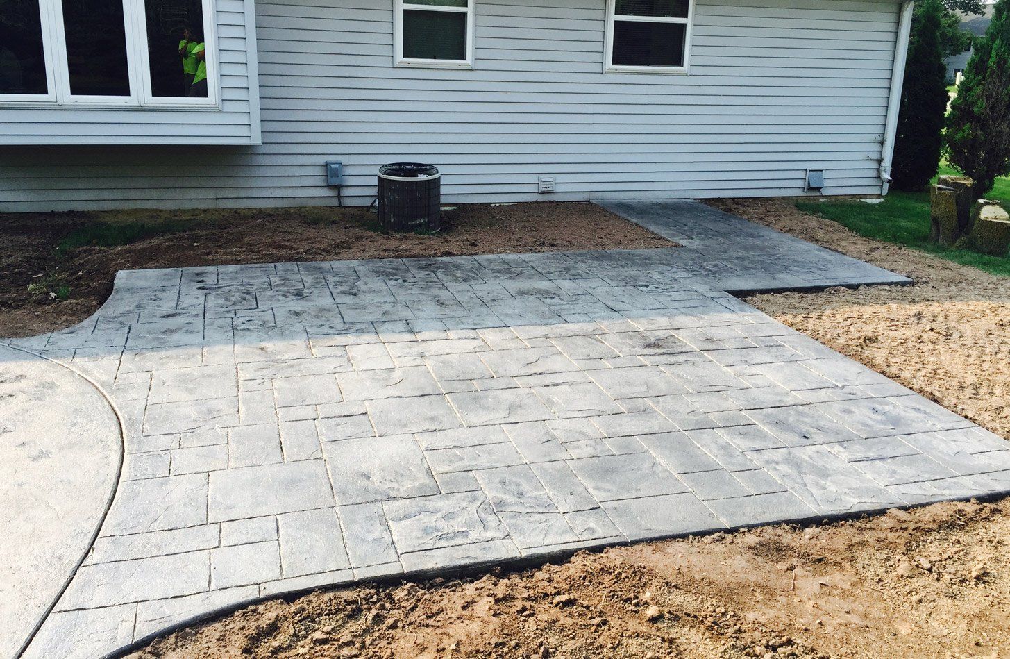 Concrete patio