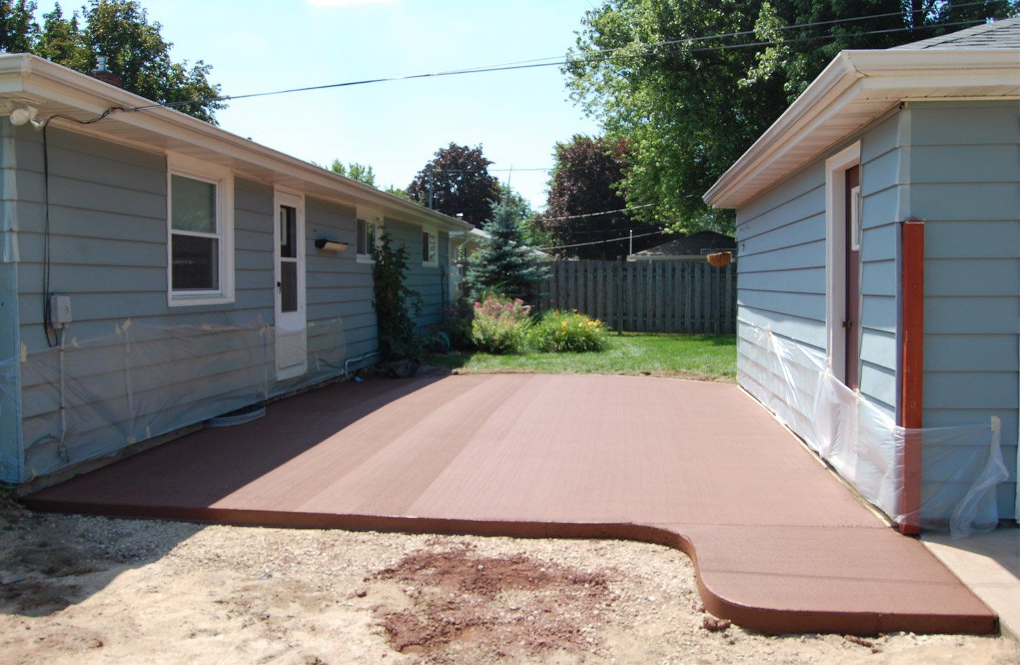 Concrete patio