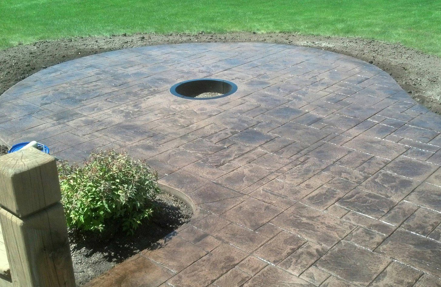Concrete patio