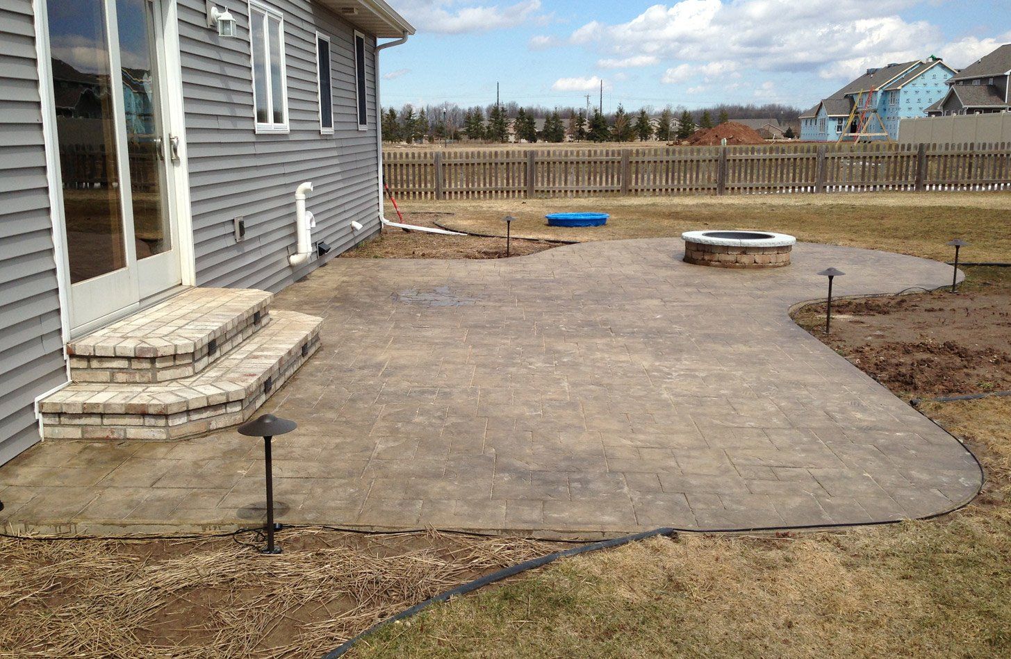 Concrete patio