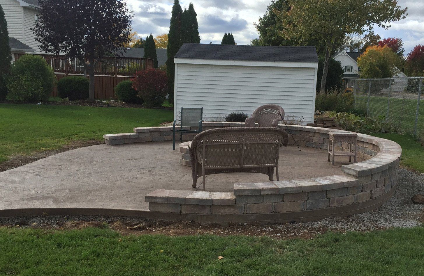 Concrete patio
