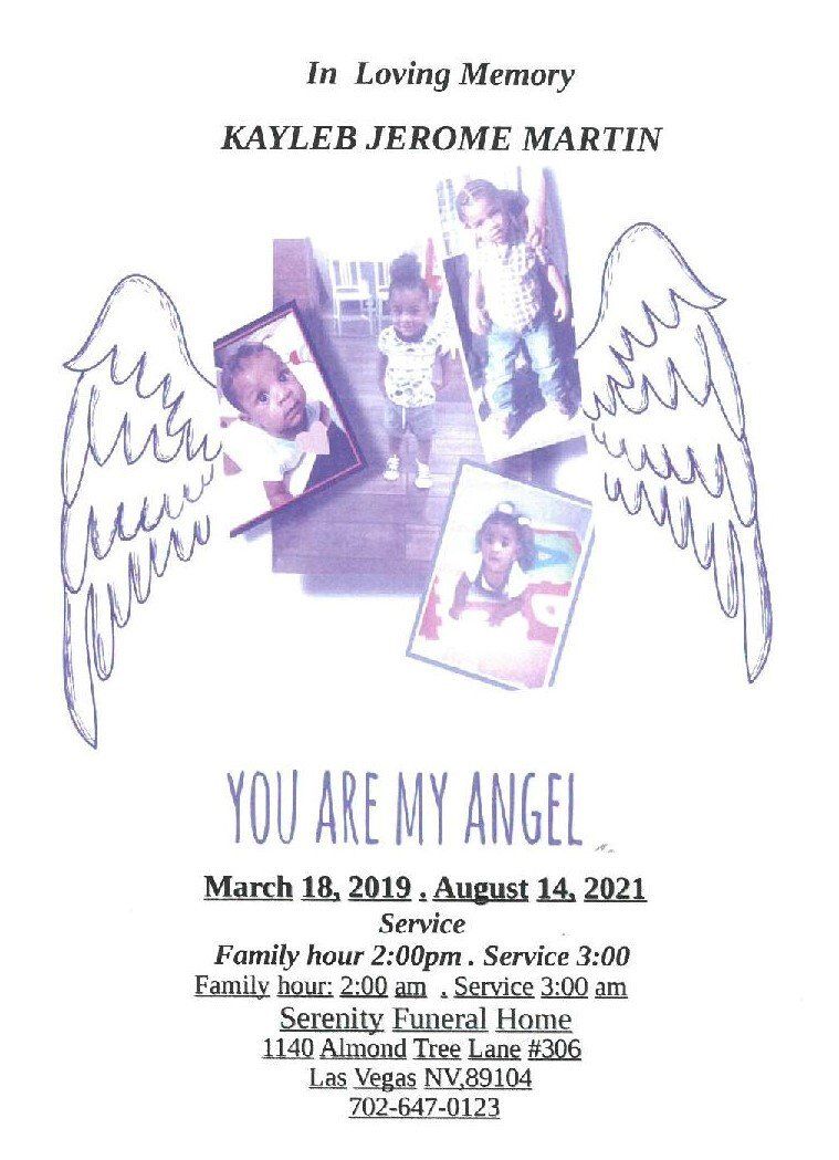 Memorial tribute poster with wings, purple photos, and dates for “You Are My Angel”
