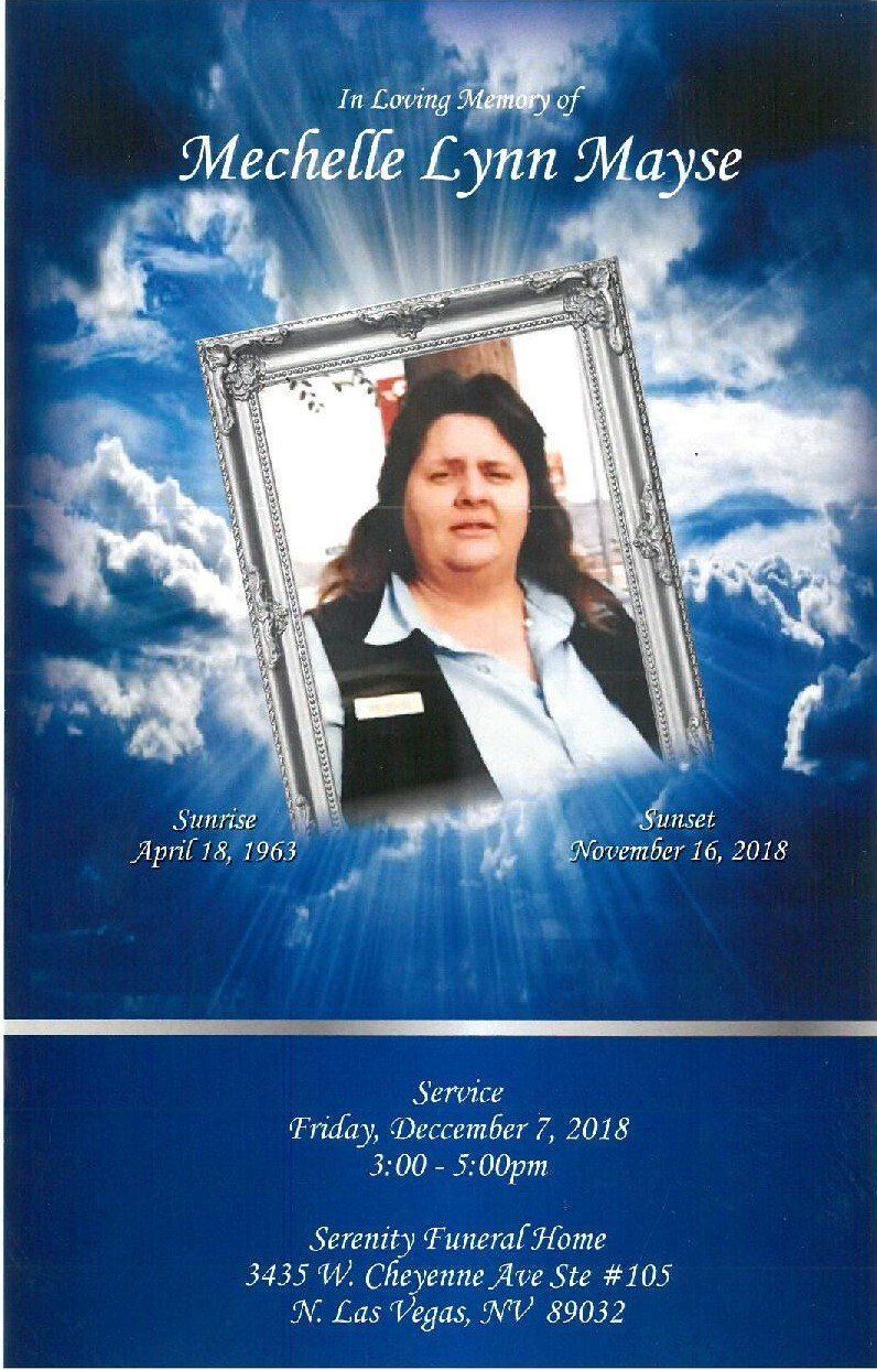 Memorial-style tribute poster with a framed portrait on a blue sky-and-clouds background and white text.
