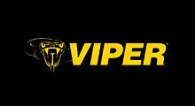 Yellow Viper logo with stylized snake head on a black background