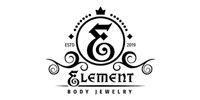 Element Body Jewelry logo with black decorative emblem and text on a white background