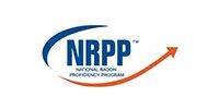 NRPP logo with blue text and orange upward arrow on white background