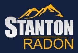 Stanton Radon logo with white text, gold mountain icon, and gold &ldquo;RADON&rdquo; on dark blue background