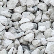 A pile of white rocks sitting on top of each other.