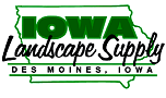 The logo for iowa landscape supply des moines iowa