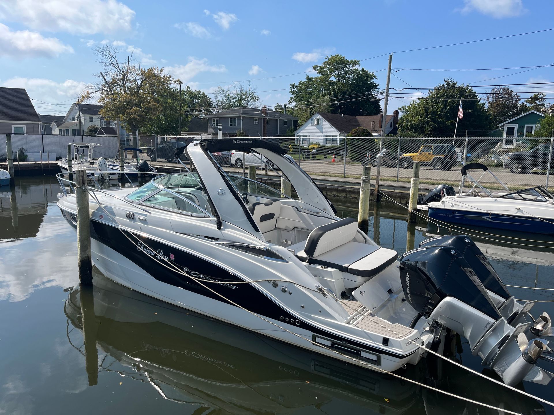 2025 Crownline boat docked