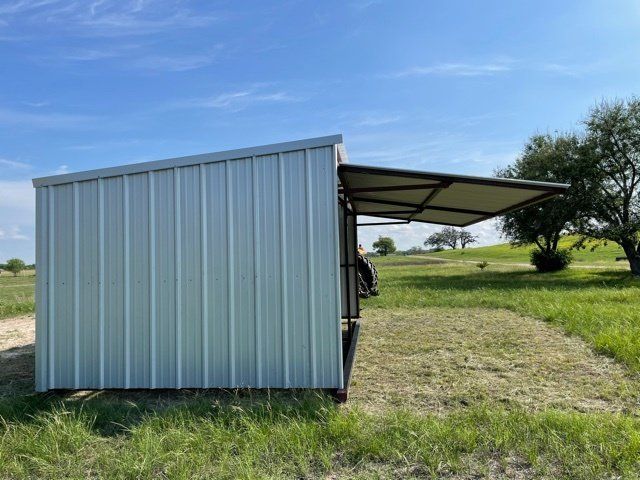 12x20 with 8' awning on hinges