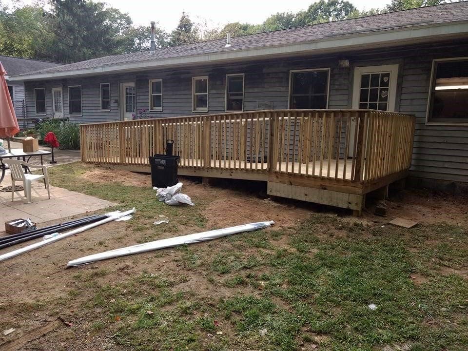 Wooden fence residential