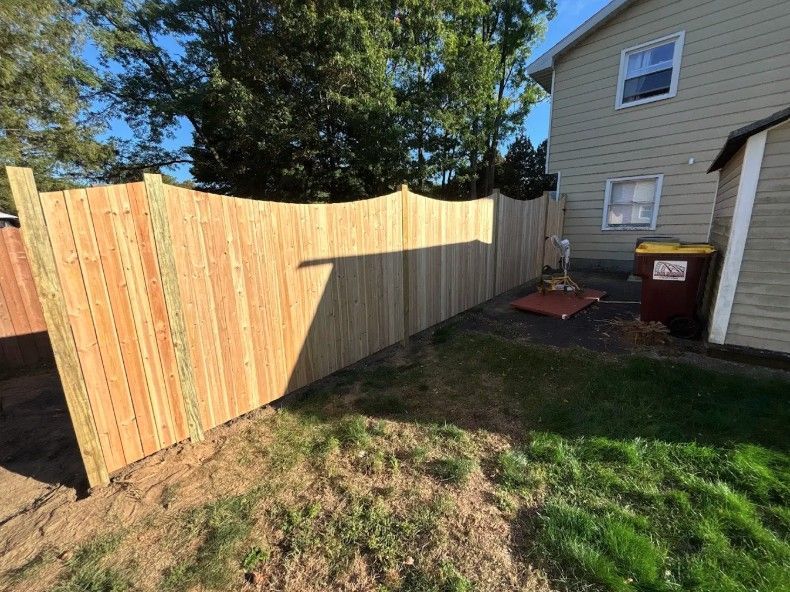 Wooden fence residential