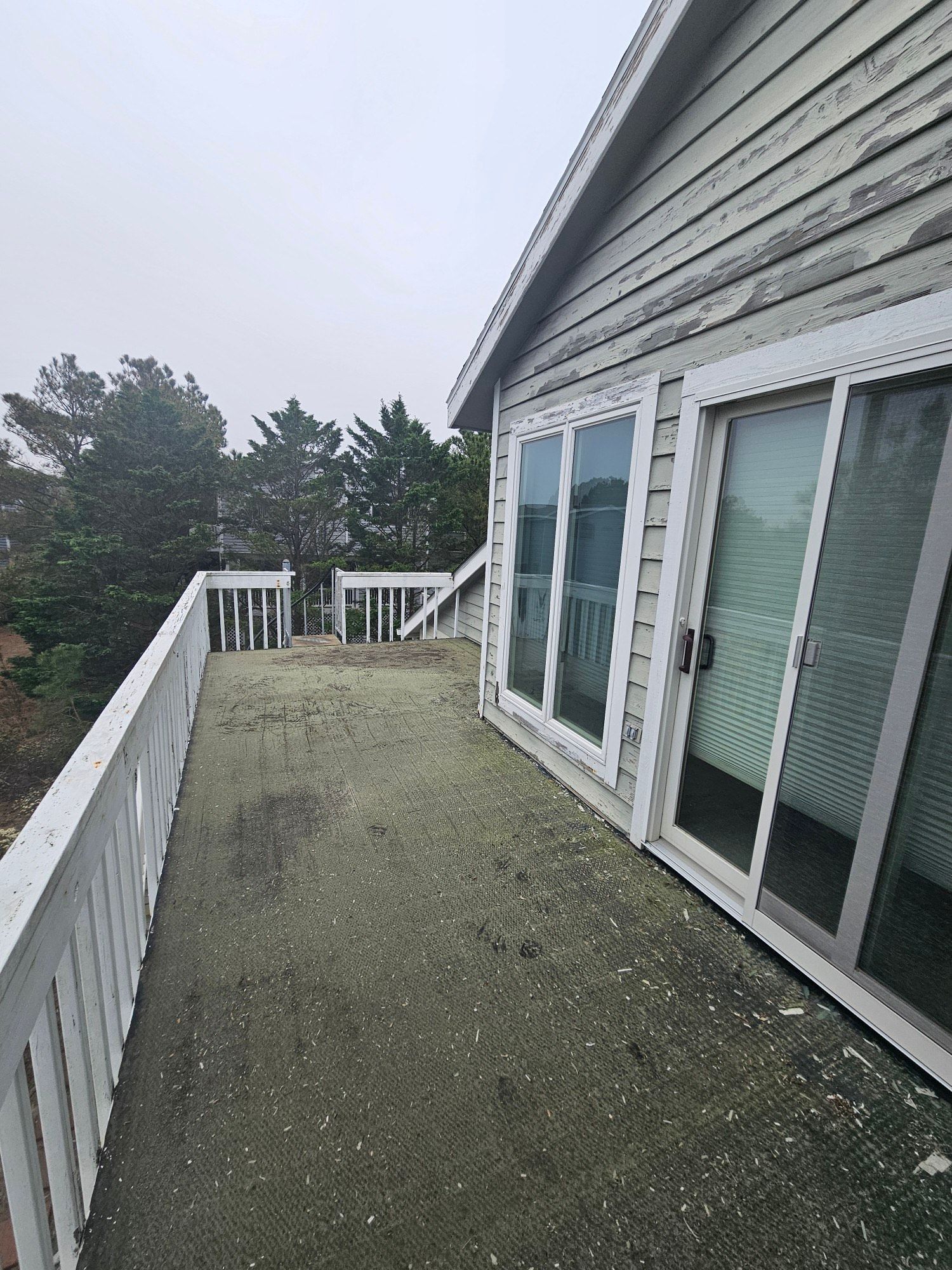 before deck renovation