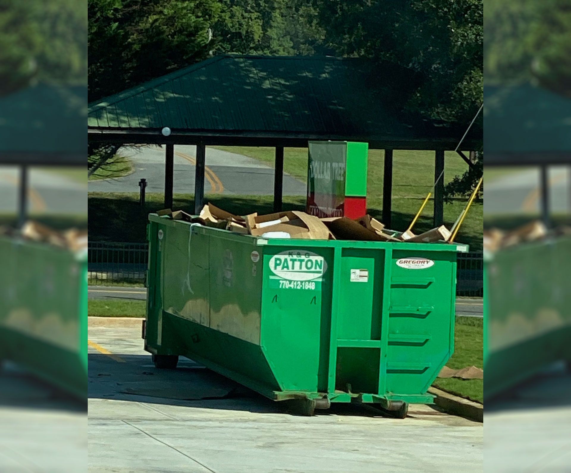Roll-off dumpster service