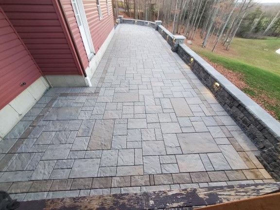 A brick walkway