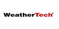 WeatherTech logo with black text and red