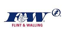 Flint & Walling logo: dark blue