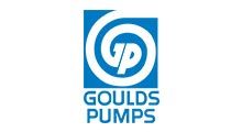 Blue Goulds Pumps logo: white spiral around