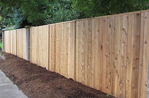 Wood fence