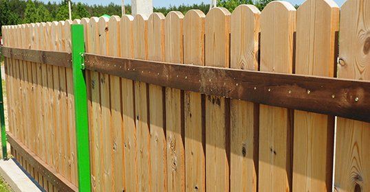 Wood fence