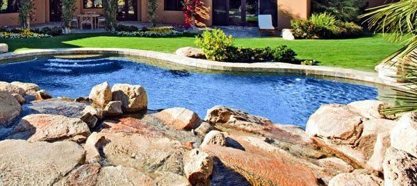 Pool landscaping