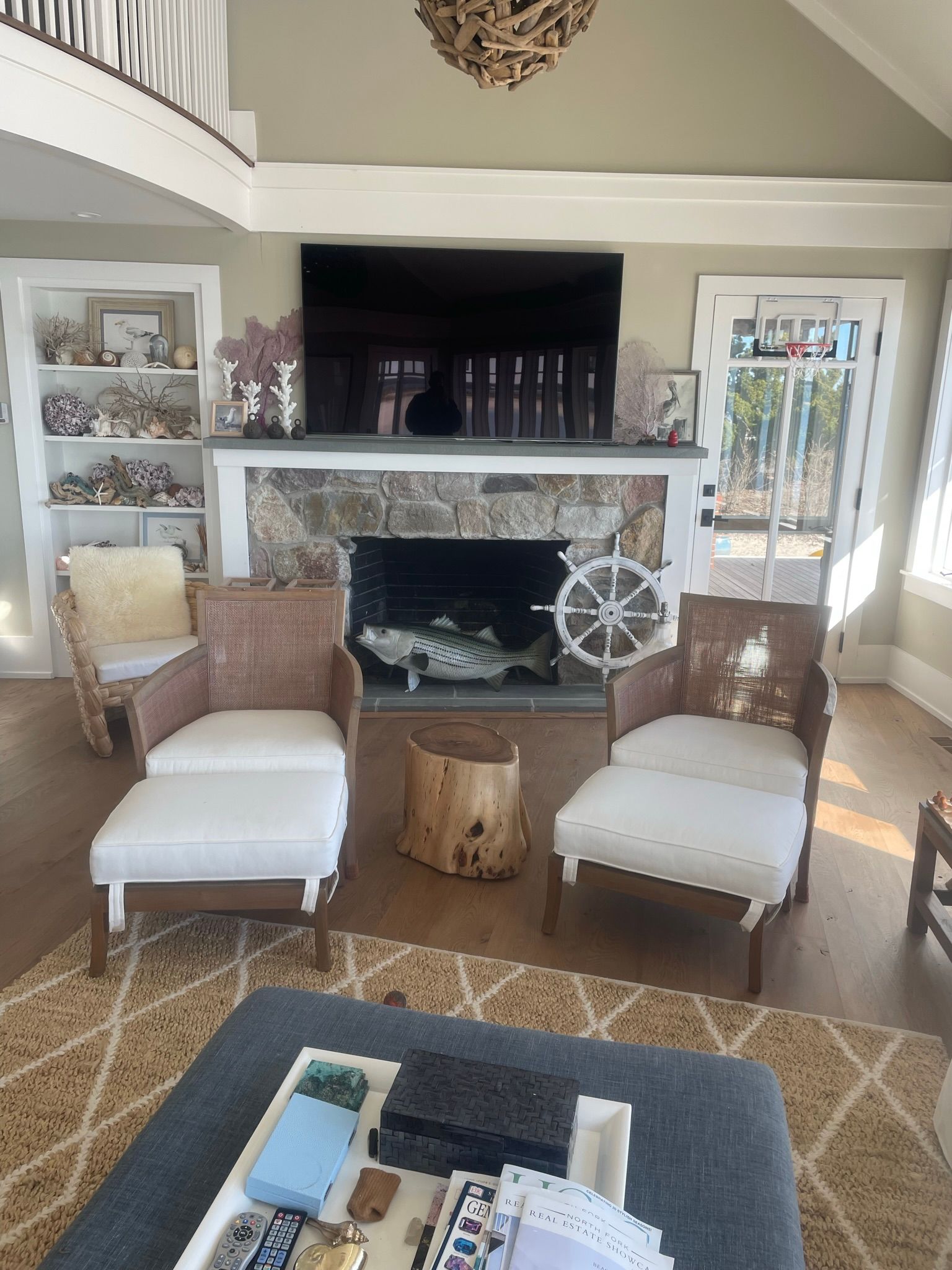 big smart tv on the living room