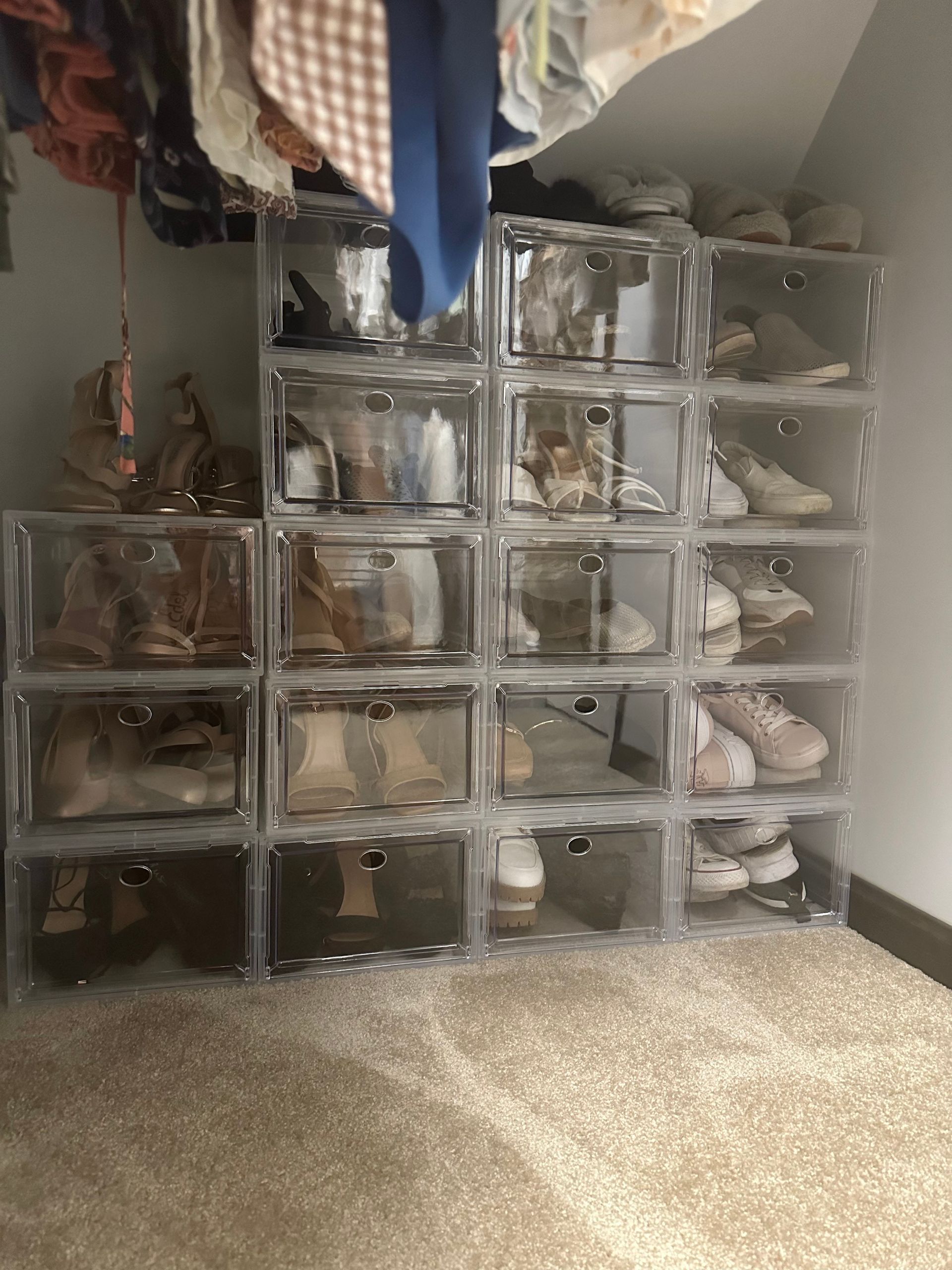shoes clear box organizer