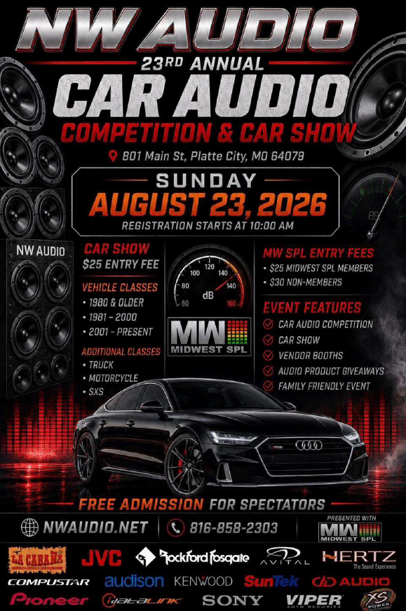 NW Audio Car Show - August 23rd 2026