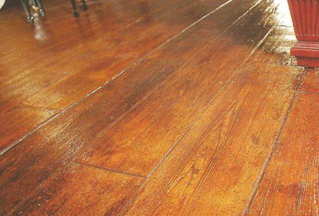 Wood plank flooring
