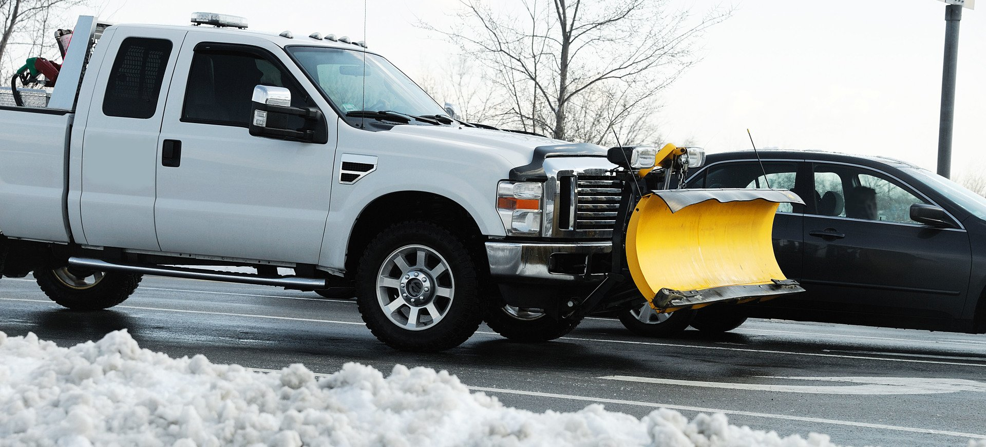 Commercial snow plowing