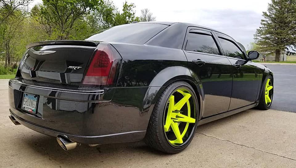 Black modern car