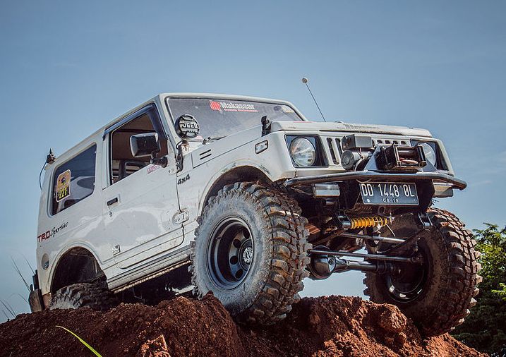 Truck on the hill